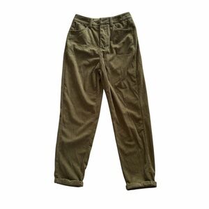SHEIN Womens Corduroy Pants in Olive size XS